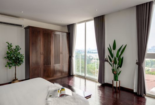 Spacious 3-Bedroom Apartment with Balcony & Lakeview in Tay Ho, Hanoi