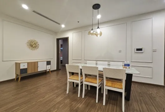`Spacious 4-bedroom apartment for rent at Vinhomes West Point, Do Duc Duc street, Hanoi with lake view