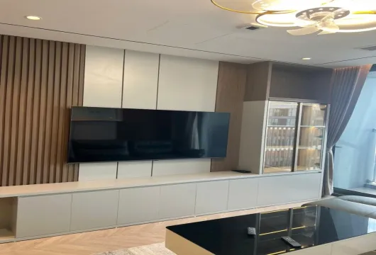 Luxury Han Jardin apartment for rent in Ngoai Giao Doan, Bac Tu Liem, Hanoi – 3 bedrooms, 109m², fully furnished, $1,200/month.