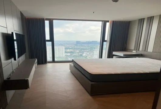 Luxury Han Jardin apartment for rent in Ngoai Giao Doan, Bac Tu Liem, Hanoi – 3 bedrooms, 109m², fully furnished, $1,200/month.