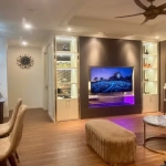 Luxury 3-bedroom apartment for rent at Star Lake, Tây Hồ Tây, 112m², fully furnished with living room, bedroom, kitchen, bathroom, and balcony.