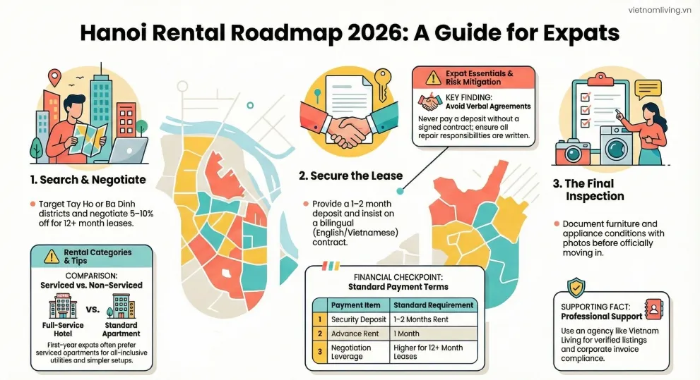 Renting Process in Hanoi – 2026 Guide for Expats