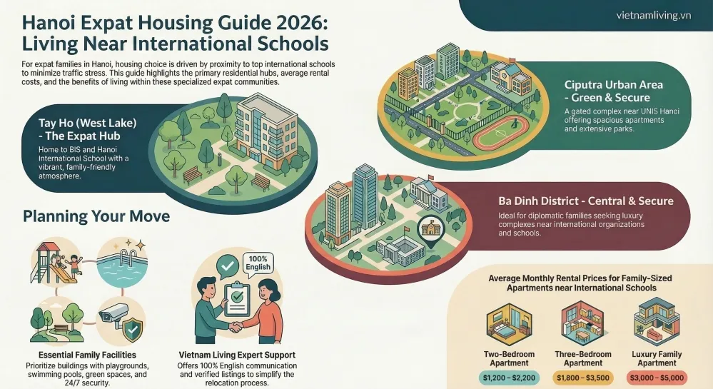 Apartment Near International Schools Hanoi (2026 Guide)