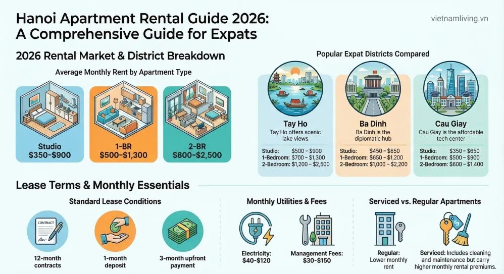 Cost of Renting an Apartment in Hanoi: 2026 Guide
