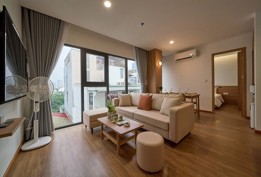 2-Bedroom Serviced Apartment for Rent on Kim Ma Street, Ba Dinh – 80m², $1,700/Month